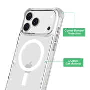 onn MagSafe Compatible Phone Case for iPhone 17 Pro Max - Clear