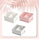 thumbnail image 5 of Vogacara Estuche desmontable Caja de almacenamiento de maquillaje Rejilla Exhibición de joyas Cosméticos Cajón Misceláneas Lápices labiales Titular Bolsas de maquillaje Blanco Vogacara  CE015457-01, 5 of 6