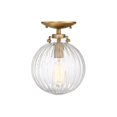 thumbnail image 1 of Meridian M60056NB 1 Light Semi Flush - Laiton Naturel, 1 of 1