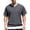 Dark Gray, variant on Men's Short Sleeved T Shirt Double Layer T Shirt Style Round Neck T Shirt,S