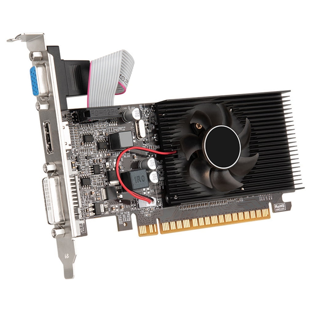 JZROCKER GT610 1GB Graphics Card 610 DDR3 for Business Office PCIE x 16 VGA PC Desktop Video Card 64bit Graphics Card