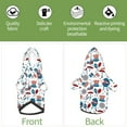 thumbnail image 6 of Fotbe Fourth Of July Party Print Small Dog Sweater Hoodies Pet Grey Hooded Soft Fleece Sweatshirts with Pocket Fall Winter Puppy Cat Sweaters Warm Clothes-Medium, 6 of 7