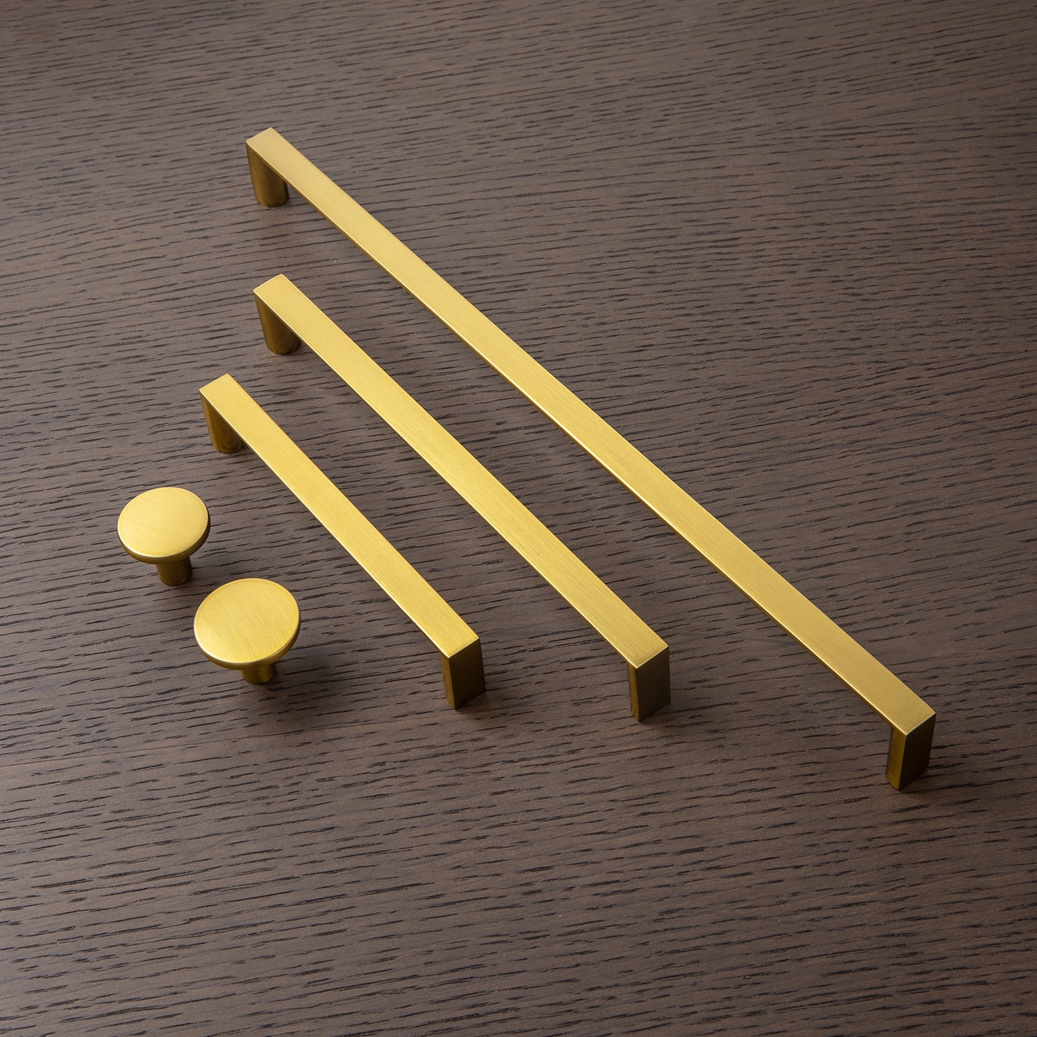 Goo-Ki 12 Pack 3 Inch(76mm) Zinc Alloy Kitchen Cabinet Pulls, Brushed Gold Cabinet Handles for Dresser,Wardrobe & Cupboard