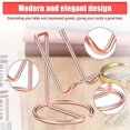 thumbnail image 4 of 2 piece metal business card holder for desk, mobile phone stand, elegant line business card display holder stand, office, 4 of 5