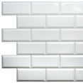 thumbnail image 1 of Panneau Mural 3D en Faux Carreaux PVC Blanc Perle de Dundee Deco, 3,2 Pi X 1,6 Pi, Revêtement Mural de Design Intérieur pour Application Commerciale et Résidentielle, 5 Pi2 Chacun, Lot de 5, 1 of 5