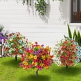 thumbnail image 4 of Artificial Flowers for Outdoors with Ground Stakes Lifelike Fake Flowers for Porch Garden Patio Cemetery Decoration, 4 of 9