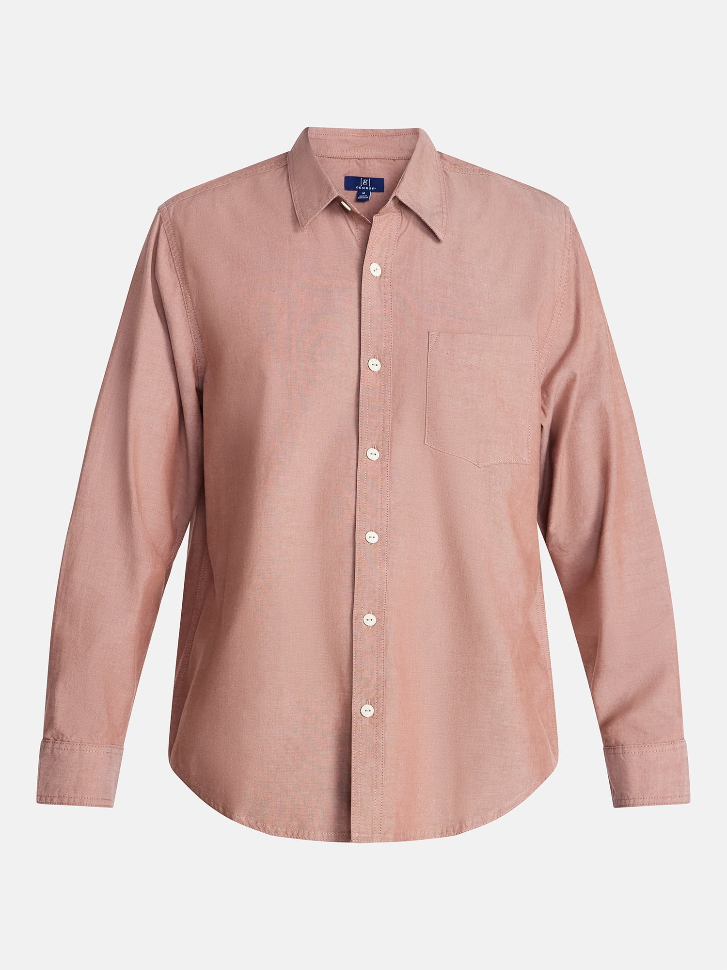 George Men's Poplin Shirt with Long Sleeves, Sizes S-3XL, LT-4XLT, 2XB-6XB