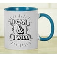 thumbnail image 6 of Inkdotpot I Can & I Will 11oz CeramicCoffeeMug Gift For Employee Boss Coworkers Inspirational Quotes-Blue, 6 of 6