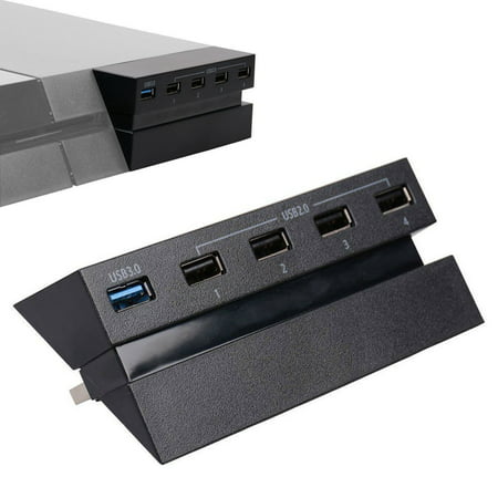 5-port USB Hub for PS4, USB 3.0 Charger Controller Splitter Expansion (Best Ps4 Usb Hub)
