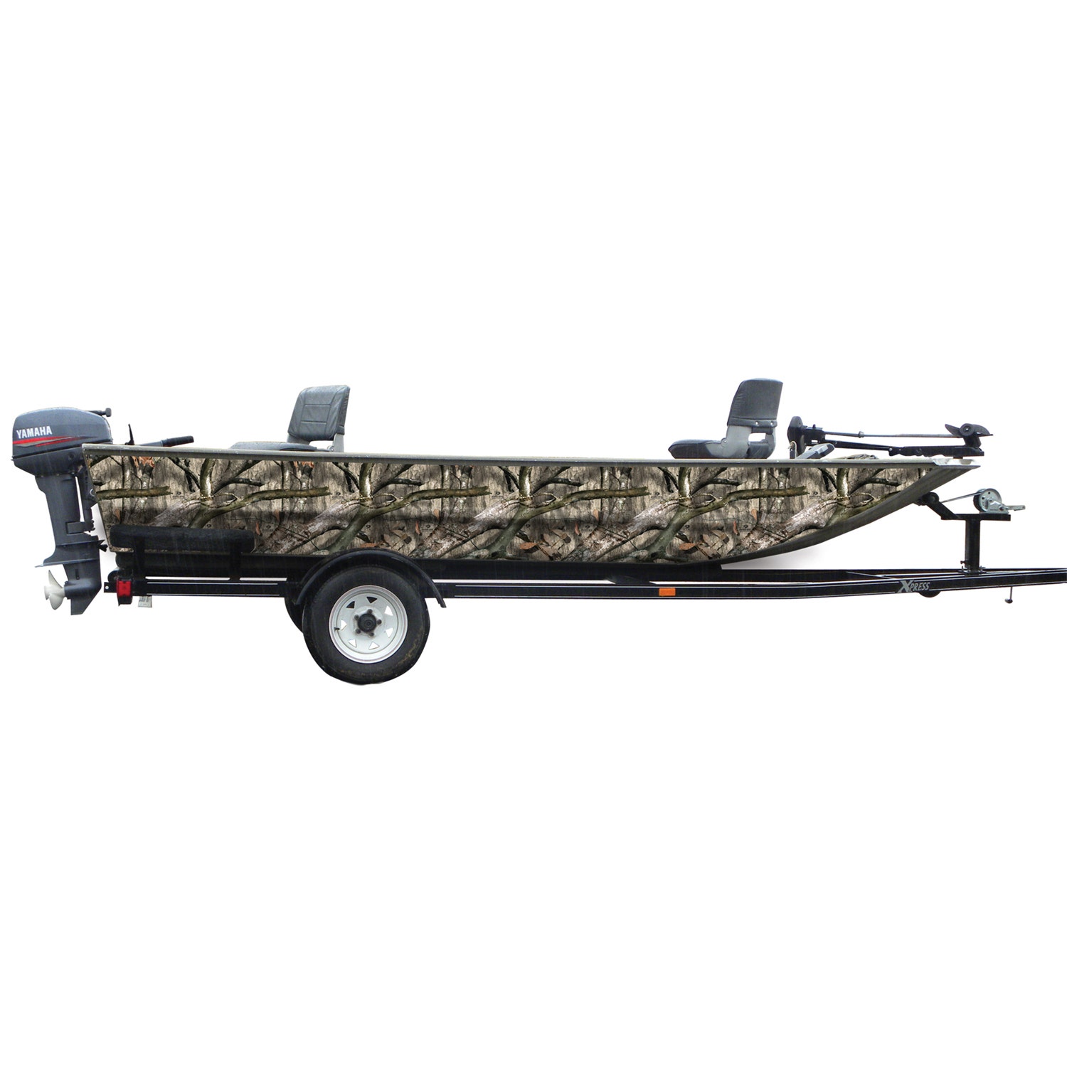 Mossy Oak Camo Boat Sides Wrap - 16' Boat - Elements Agua Blacktip