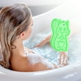 thumbnail image 2 of Unique Bargains 1 Pc Cartoon Bath Brush Body Scrubber for Bathroom 4.53"x2.76"x1.1" Green, 2 of 7