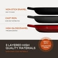 thumbnail image 4 of Krustic 6 Qt Enameled Cast Iron Dutch Oven with Lid & Nonstick Baking Mat for Bread Baking, 4 of 9