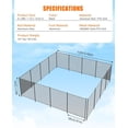 thumbnail image 2 of Pool Fence, Child Safety Pool Fencing, Easy DIY Installation with Hardware Included, Inground Pool Mesh Fence to Protect Kids and Dogs, 2 of 7
