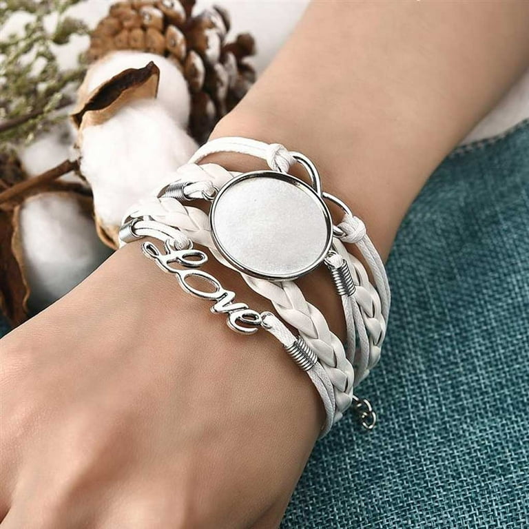 Leather bracelet shop findings