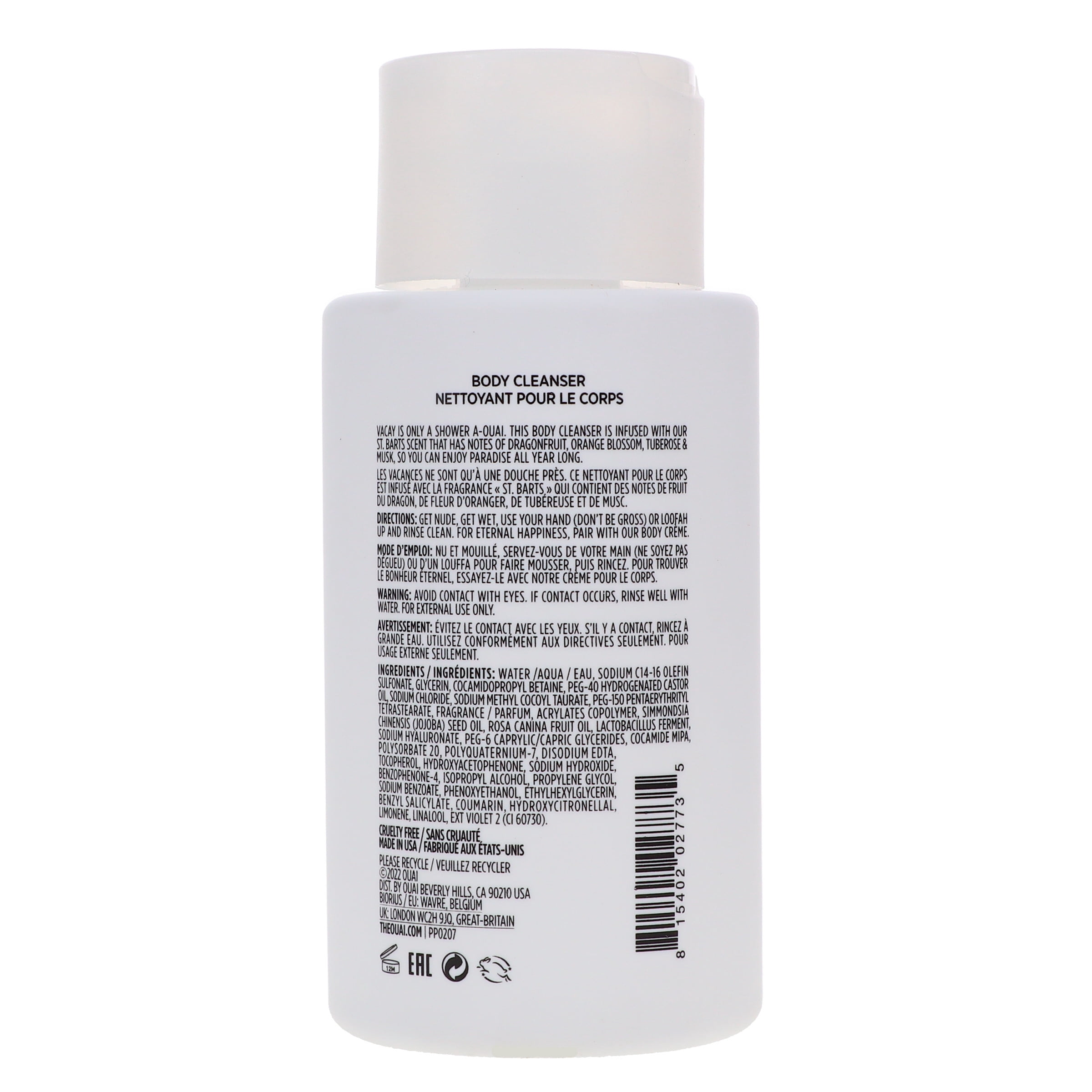 OUAI Body Cleanser St. Barts 10 oz