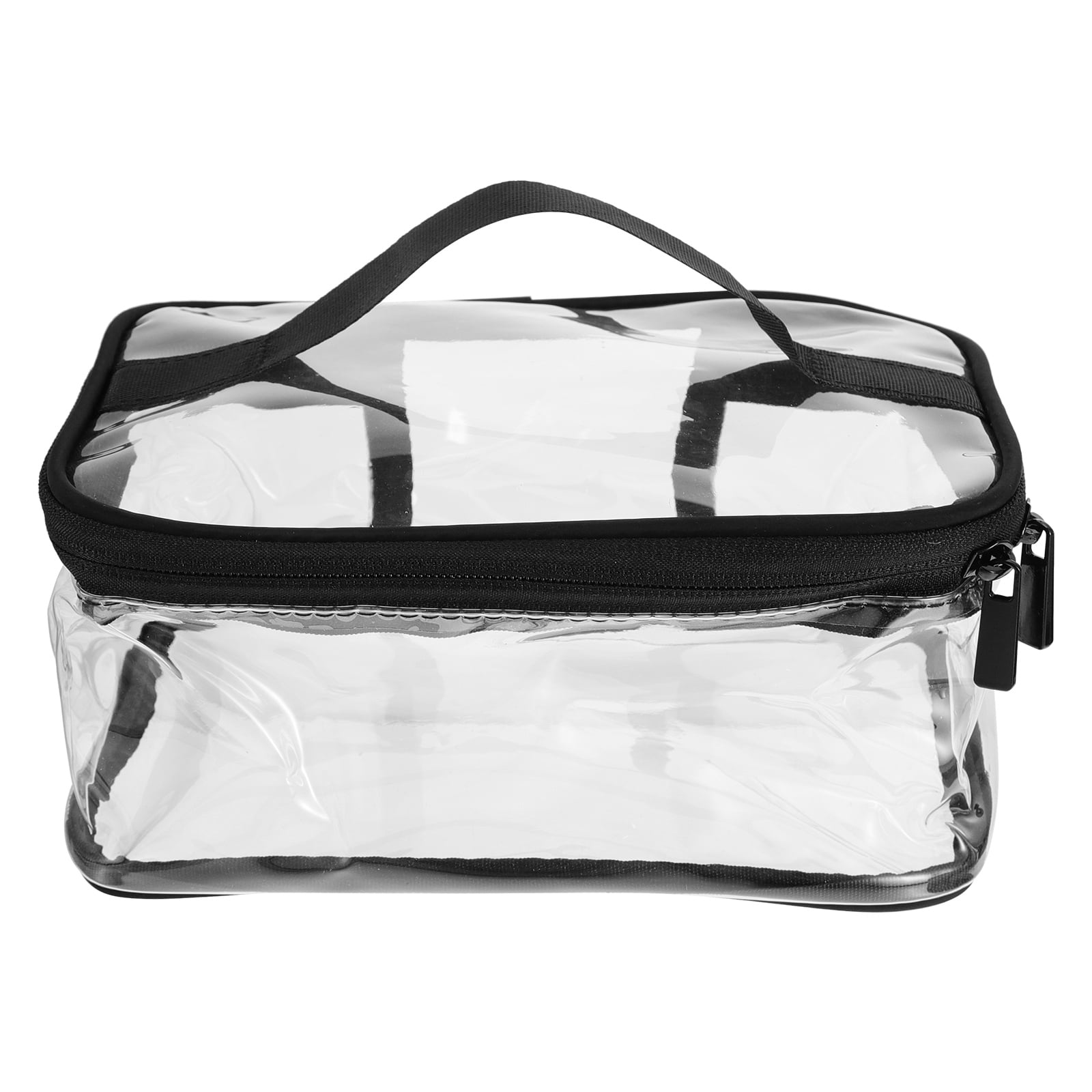 HEMOTON Clear Large Makeup Bag Transparent Cosmetic Storage Pouch for Home Travel