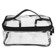 thumbnail image 1 of EeaseMX Bolsa de maquillaje grande transparente, bolsa de almacenamiento de cosméticos transparente para viajes en casa, 1 of 7