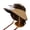 Khaki, variant on Quick Drying Sun Hat With Cooling Fan Solar Power Fan Hat Wide Brims Sun Protection Headwear For Outdoor Activity