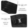 thumbnail image 3 of Homoyoyo 1Set Mens Black Formal Cummerbund and Handkerchief Set Polyester Wedding Accessories, 3 of 8