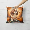 thumbnail image 4 of Carolines Treasures DAC1033PW1818 18 x 18 in. Unisex Cavalier Spaniel Fall Fabric Decorative Pillow, 4 of 5