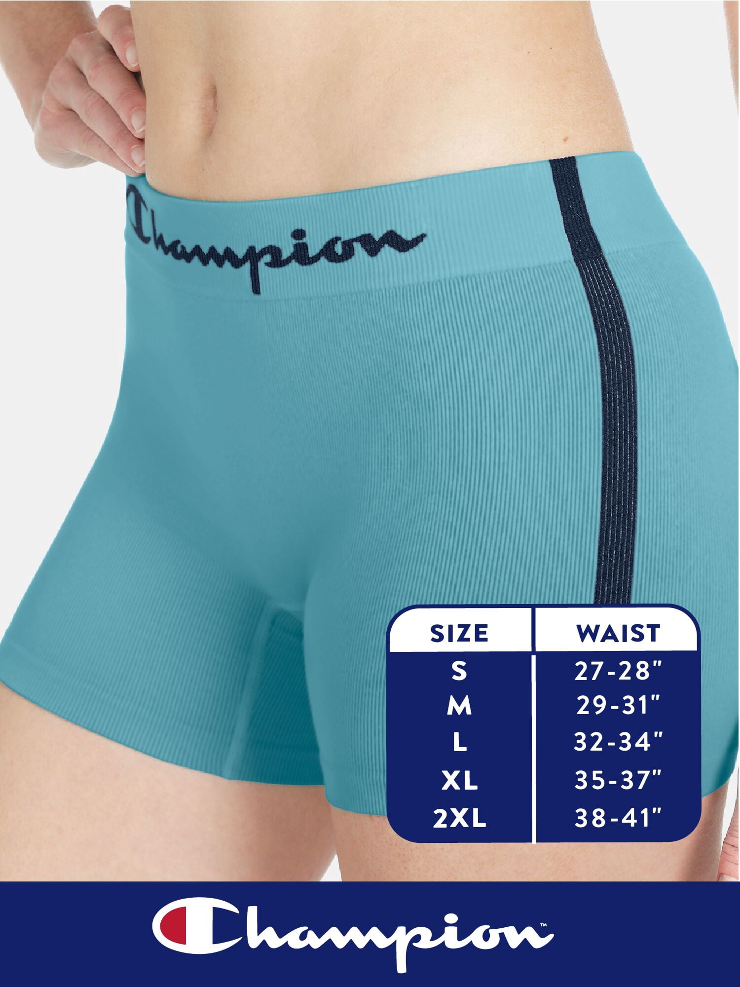Champion Women's Mid-Leg Boyshort Underwear, 3 pack, Sizes S - XXL