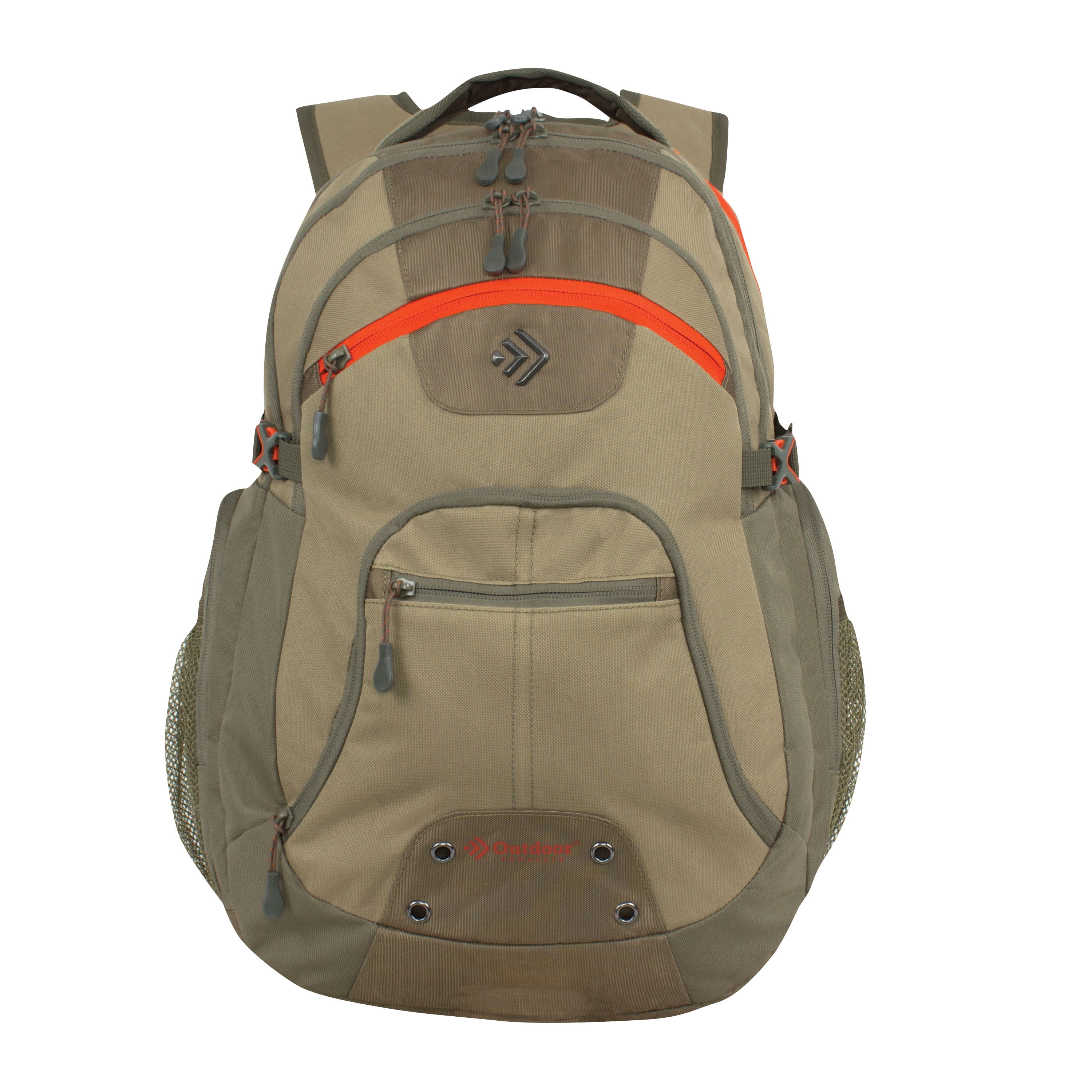 Outdoor Products Vector 2.0 19'' Backpack, 6 Pocket Daypack, Unisex, Green, Adult, Teen, Polyester