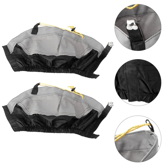 FOMIYES Lightweight Black Outdoor Gaiters for Walking Hiking and Hunting with Adjustable Elastic Seal