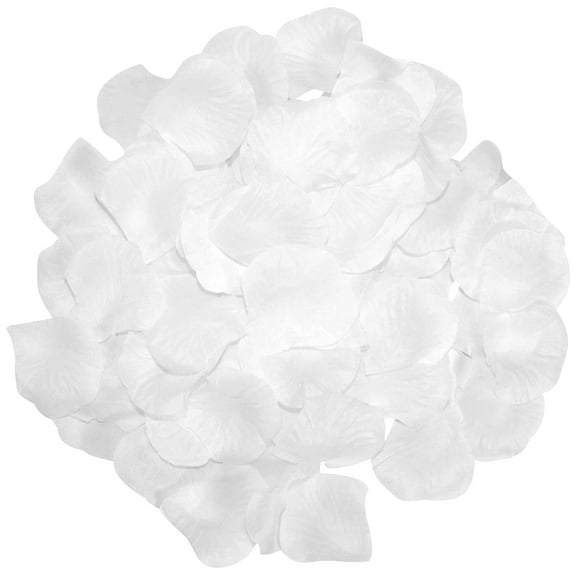 1120 Pcs Artificial Silk Rose Petals Flower Petals for Wedding Decoration Party Valentine’s Day (White)