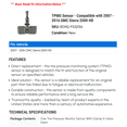 thumbnail image 2 of TPMS Sensor - Compatible with 2007 - 2016 GMC Sierra 2500 HD 2008 2009 2010 2011 2012 2013 2014 2015, 2 of 2