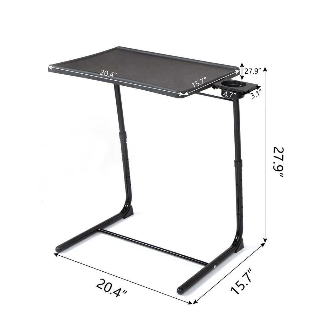 Lowestbest TV Tray Table, Folding Laptop Table with 6 Heigh Adjustable, Multifunctional TV Table Tray for Eating & Reading (1 Pack) Lowestbest TV Tray Table, Folding Laptop Table with 6 Heigh Adjustable, Multifunctional TV Table Tray for Eating & Reading (1 Pack)