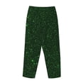 thumbnail image 7 of Fotbe Emerald Green Sparkling Women's Pajama Pants,Sleepwear Pants,Pj Bottoms Drawstring And Pockets-Medium, 7 of 7