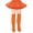 Orange, variant on REDARER Girls' Solid Knee High Socks, Soft Stretch Over-the-Calf Stockings for Comfort & Daily Style,7-12 Years