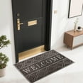 thumbnail image 5 of Premium 3D Embossed Welcome Doormat 23.6x15.7 Inch Non-Slip PVC Entryway Rug,Heavy Duty Scrape-Proof Indoor Outdoor Mat,Easy Clean Diamond Pattern Floor Mat for Home Entrance Door, 5 of 6
