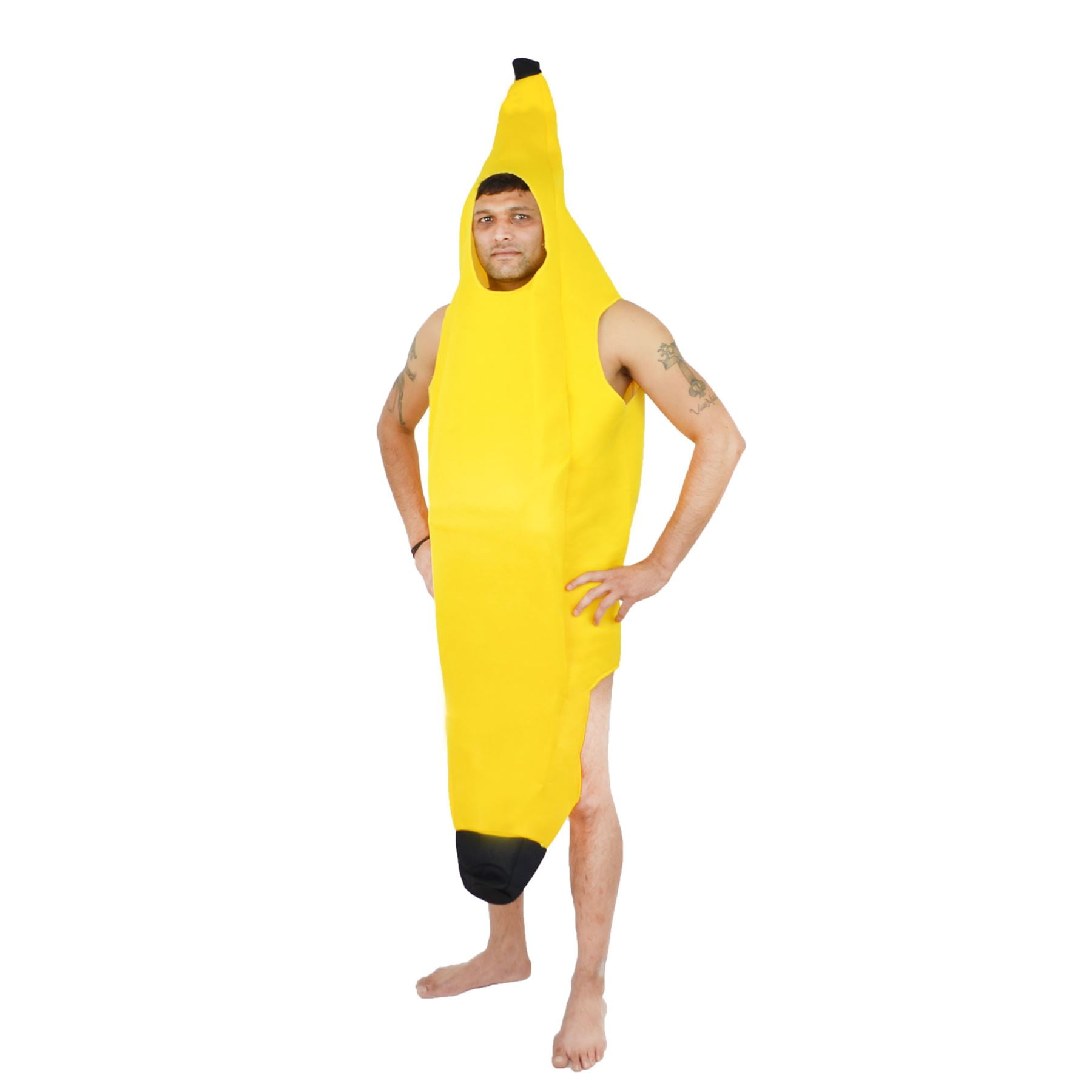 BANANA FANCY DRESS COSTUME ADULT STAG PARTY FRUIT NEW 