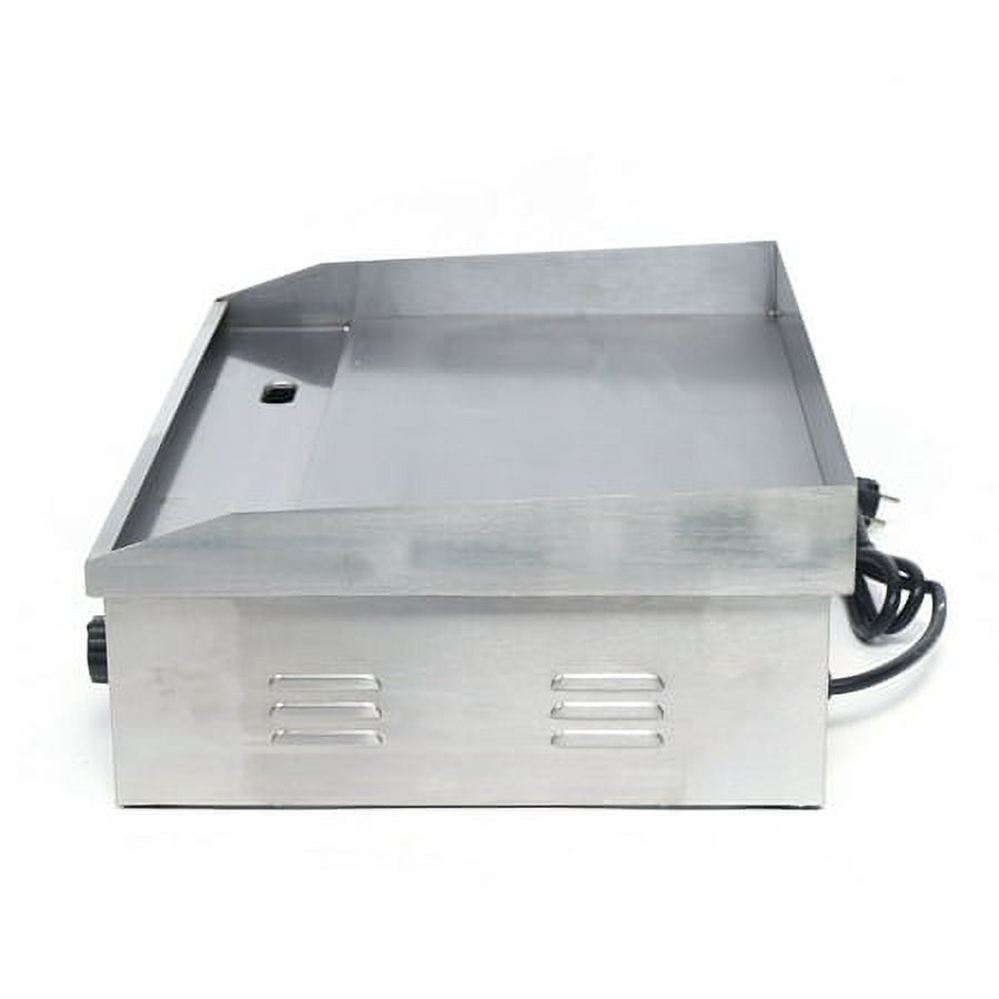 3000W Electric Countertop Bakeware Stainless Steel Electric Bakeware Portable Flat-Top Outdoor Cooking Barbecue Stove with Adjustable Temperature Control 21.3x15.7x8.66inch