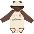 thumbnail image 3 of Inktastic Butterfly Alabama Boys or Girls Long Sleeve Baby Bodysuit, 3 of 5