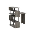 thumbnail image 4 of HomeStock Timeless Trends L-Shape Computer Desk with Shelves, Modern Corner Desk with Storage for Home Office, Large Gaming Workstation, Sturdy Writing Table-Finish:French Oak/Black,Tier:5 Tier, 4 of 10
