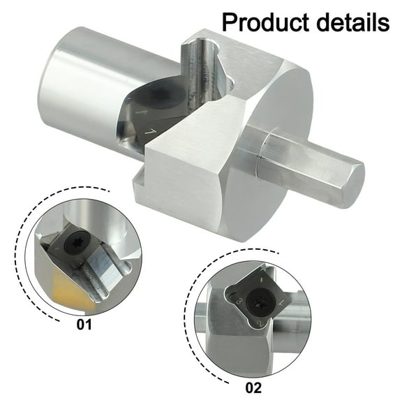 1pc Workbench Dog Hole Chamfer Reamer Tool Stainless Steel 20mm 3/4 Inch Dog Hole Shaping Trimmer Hex Shank For Electric Drill