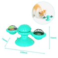 thumbnail image 2 of Cat Turning Windmill Turntable Tickle Toy Cat Scratch Hair Brush Pet Accessories, 2 of 3