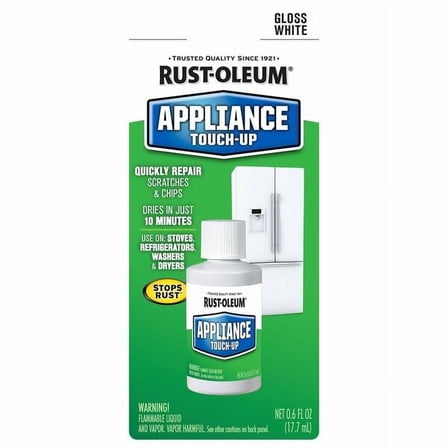 Rust-Oleum Appliance Touch Up Paint, White, 0.6 oz.