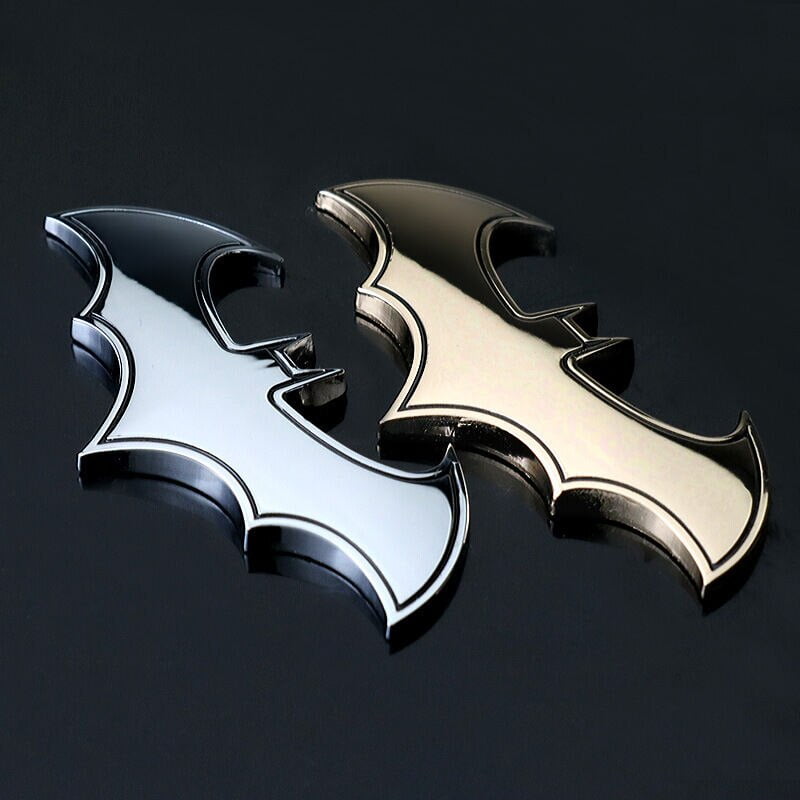 Métal Bat Man badge Noir autocollant de voiture de moto 3D