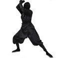 thumbnail image 2 of Japanese Black Ninja Costume For Men Halloween Disguise Carnival Party Costume, 2 of 5