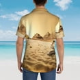 thumbnail image 6 of Bedouin On Camel Hawaiian Shirts For Men, Summer Short-Sleeve Relaxed-Fit Button-Down Shirts Medium, 6 of 9