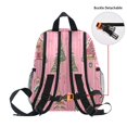 thumbnail image 5 of FORMRS School Backpack with Front Zippered Pocket 12" Student Travel Daypack, Pink Gingerbread House, 5 of 6