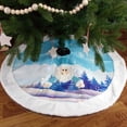 thumbnail image 3 of Falda De Árbol De Navidad De Muñeco De Nieve, Adorno Multicolor, Decoración Iluminada, Vestido De Árbol De Tela Ligera De Navidad sonducket HA041714-01, 3 of 6
