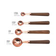 thumbnail image 3 of 4 piece set of walnut handle, copper plated measuring spoon, measuring cup, kitchen baking tools (measuring spoon type), 3 of 5