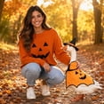 thumbnail image 6 of Hvmvliv Halloween Porch Goose Costume Set with Pumpkin Cape and Witch Hat for Lawn Statue Outdoor Garden Holiday Decor, 6 of 6