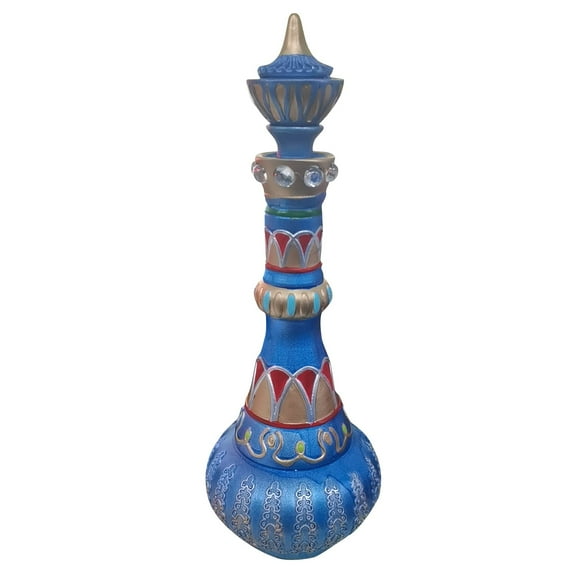 I Dream Of Jeannie Resin Decoration Jeannie Bottle I Dream Of Bottle Blue Bottle! Resin Hand Sculpture Pagoda Spirit Bottle Decoration Fun Bottle Dream Party Decoration