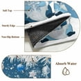 thumbnail image 2 of Blue Gnomes Christmas Bathroom Rug Washable 2x3 Entryway Rug Non Slip Xmas Snowflake Ball Winter Tree Gifts Front Door Mat Low Pile Indoor Doormat Throw Floor Carpet for Kitchen Bedroom Entrance, 2 of 8