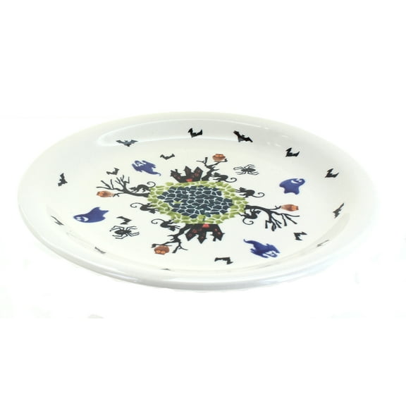 Blue Rose Polish Pottery Monster Mash Dinner Plate